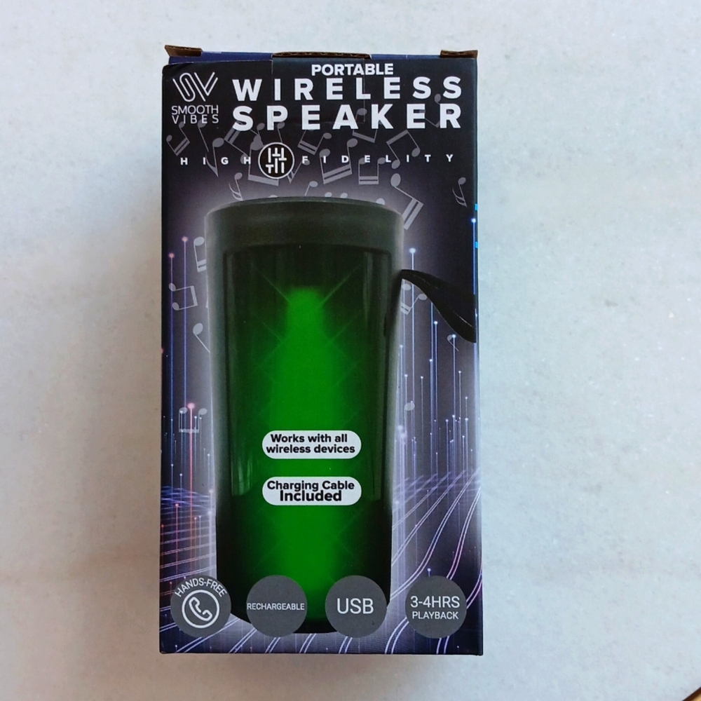 Smooth vibes Portable wireless speaker